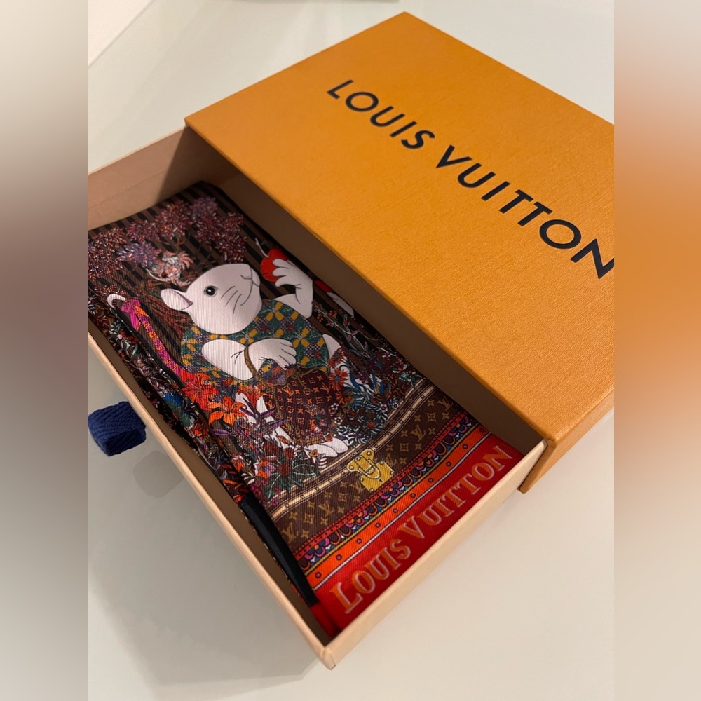 NEW Louis Vuitton Silk Vuittonite Bandeau
